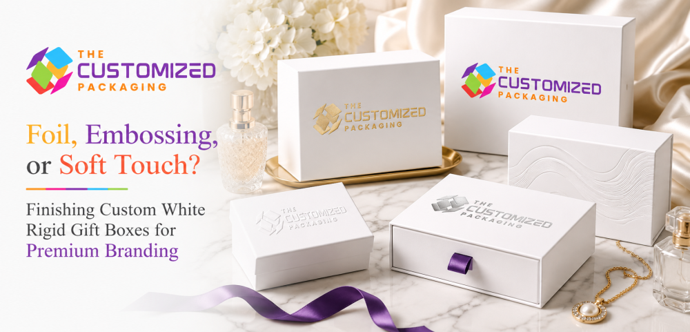 Foil vs Embossing vs Soft Touch on White Rigid Gift Boxes: Which Finish Should You Choose?
