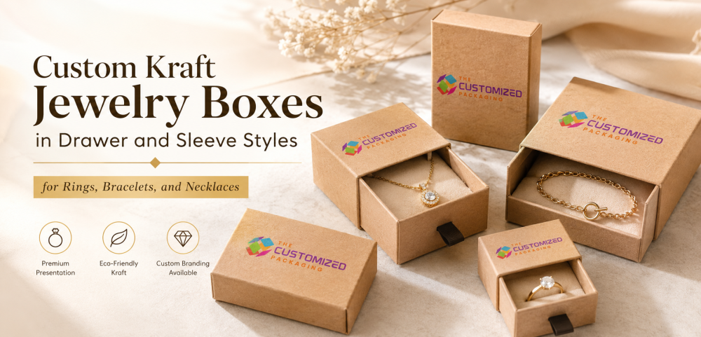 How to Design Kraft Drawer and Sleeve Jewelry Boxes for Rings, Bracelets and Necklaces