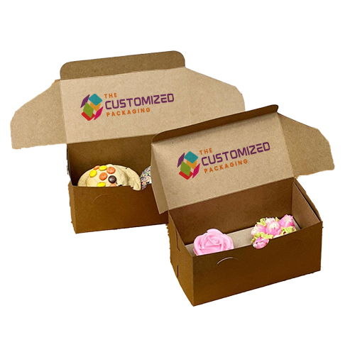 Custom Kraft 4 Corner Cake Boxes