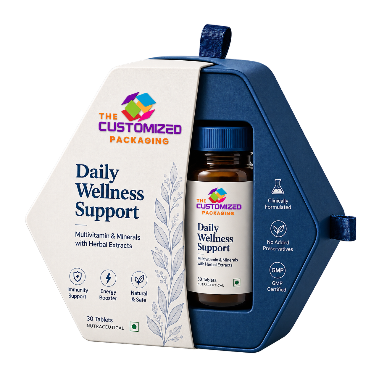 Custom Vitamins and Supplements Packaging Boxes